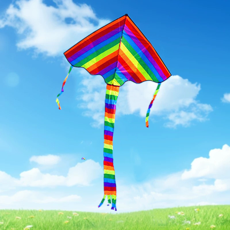 Kite Wind Outdoor - Children kite flying toys delta rainbow