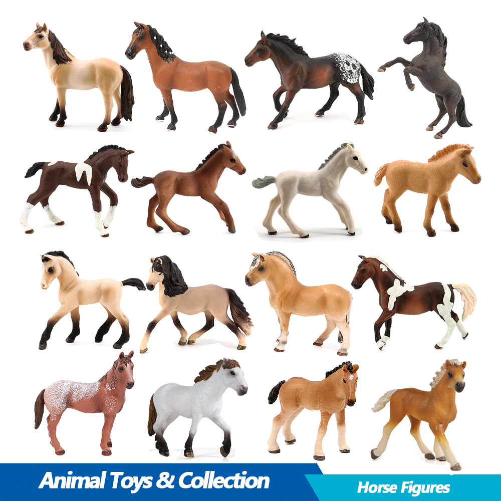 Kids Toys Under 200 - Plastic horse models Mustang Frisian Palomin