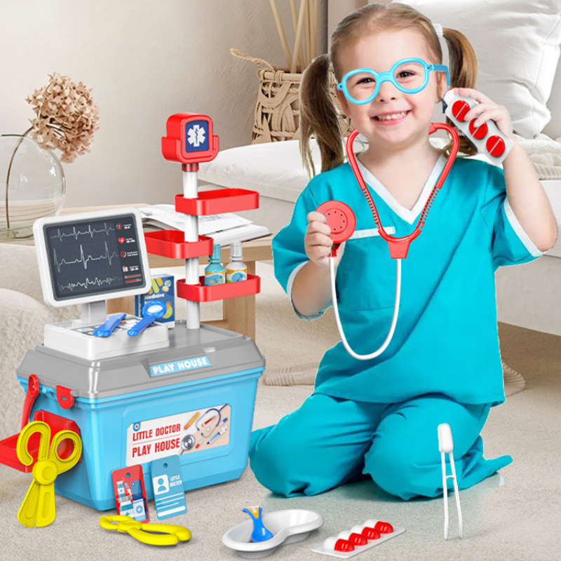 Kids Toys Doctor Set - Simulation Doctor Tools Hamburg Ice Cream