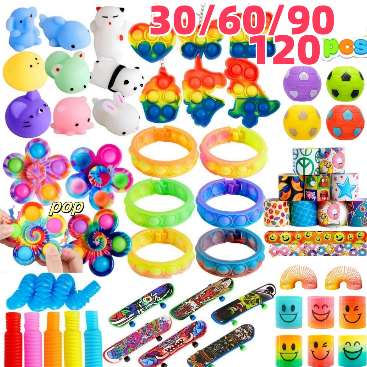 Kids & Toys Expo Saudi Arabia - Bulk Pack of 30-120 Popular Fidget