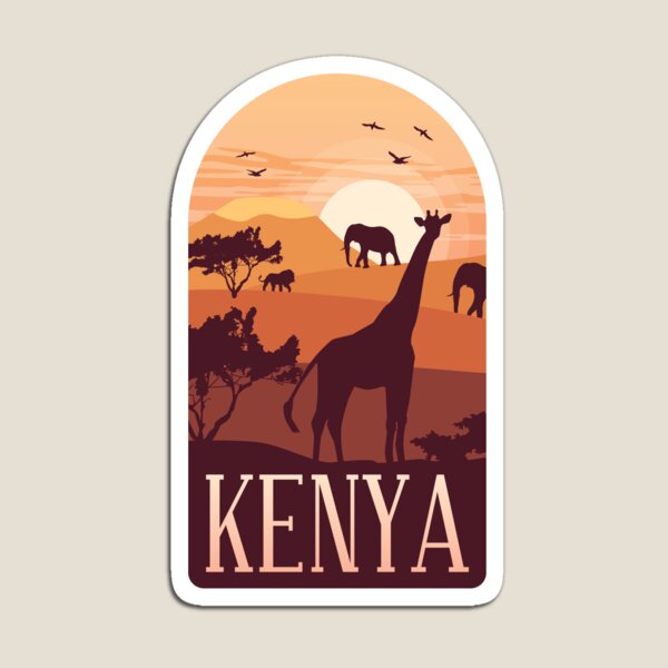 Kids Toys Kenya - Kenya Africa Design Magnet for Fridge