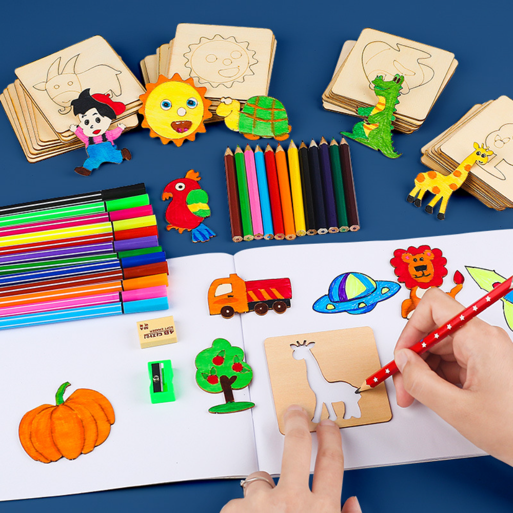 Kids Toys Under $10 - Montessori Kids Toys Drawing Toys Wooden