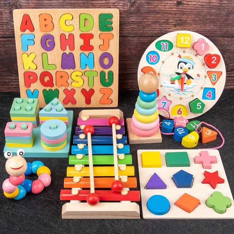 Kids Toys 2 Year Old - Montessori Wooden Toys for Babies 1