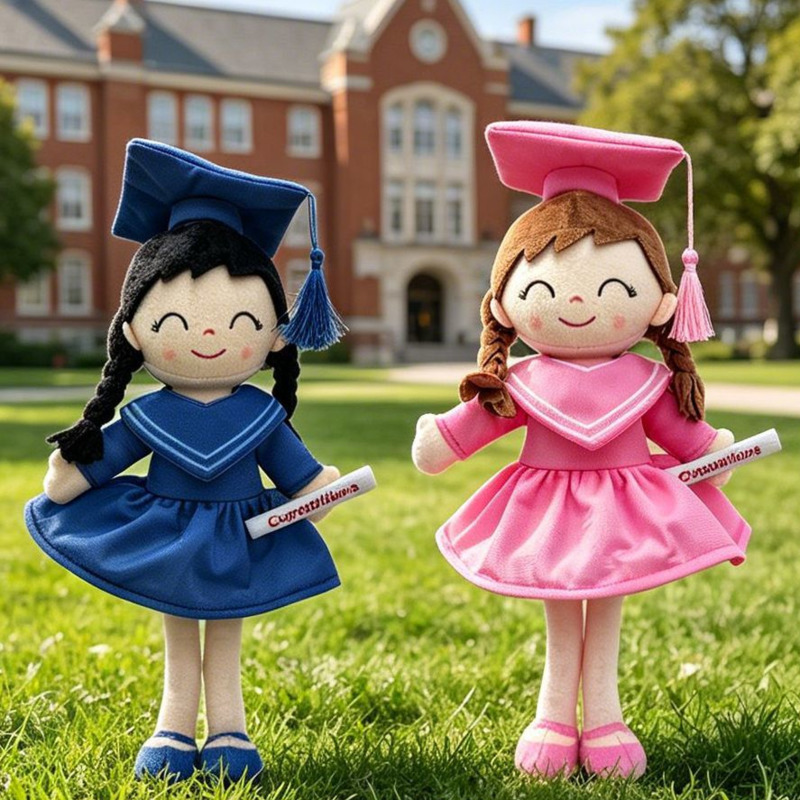 Kids Toys Hong Kong - New Cute Graduated Girl Plush Toy