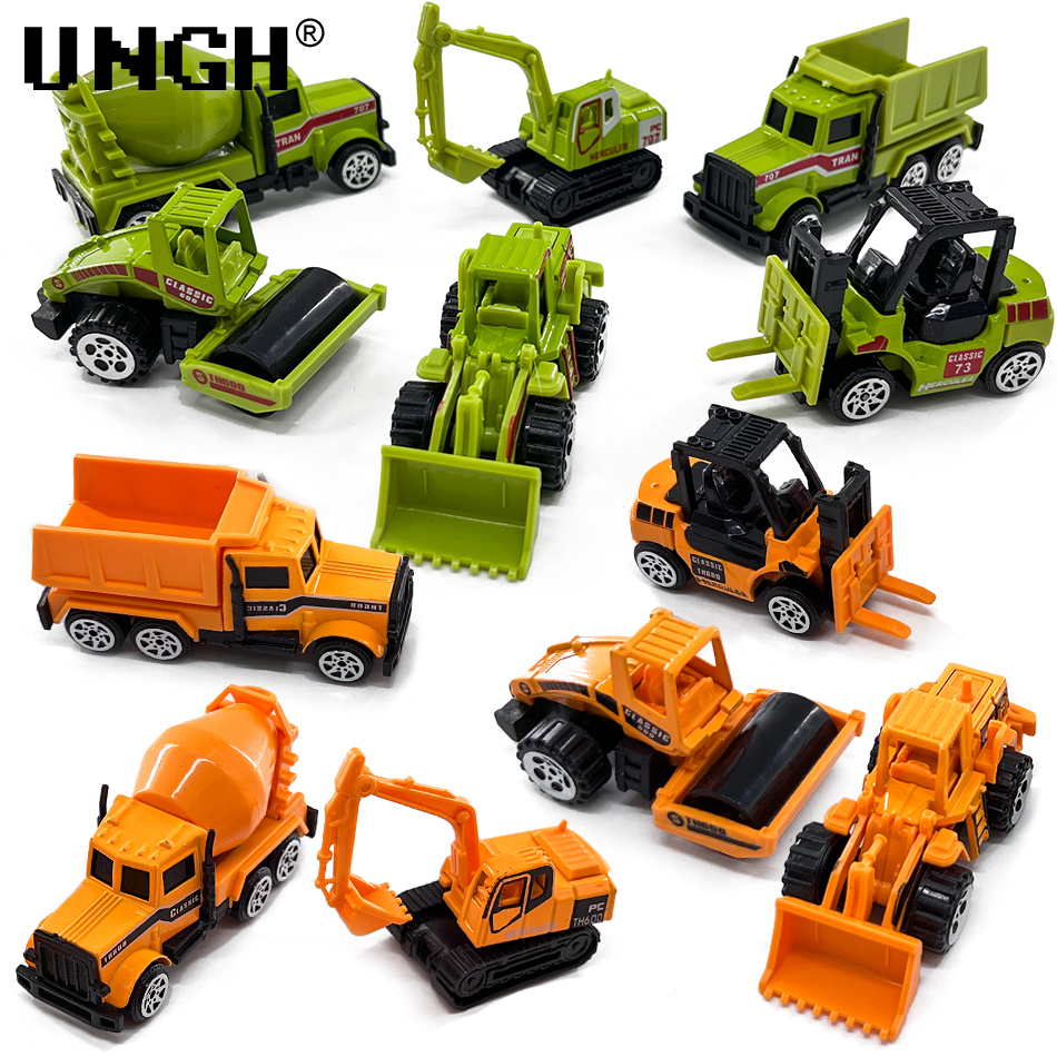 Kids Toys Under $10 - UNGH 6pcs Alloy Diecast Engineering Car