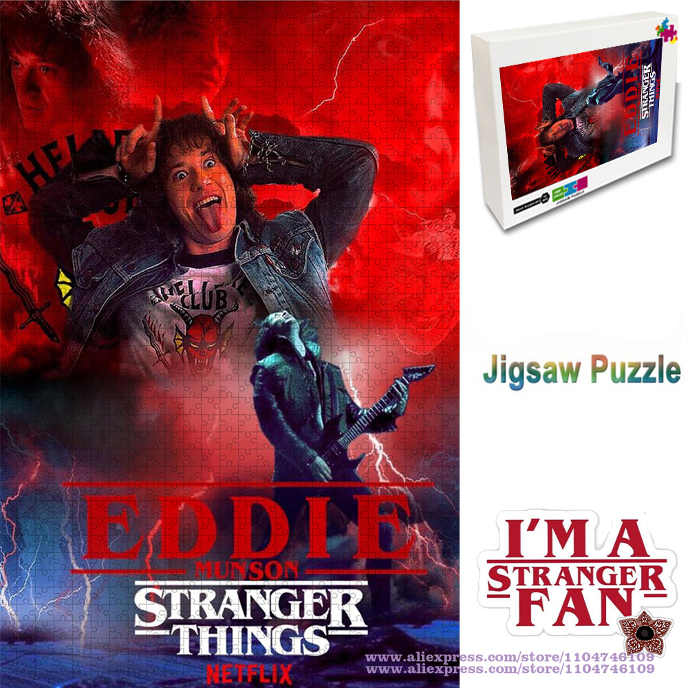 Wooden Puzzle Kids - Stranger Things Puzzle Jigsaw Eddie Munson