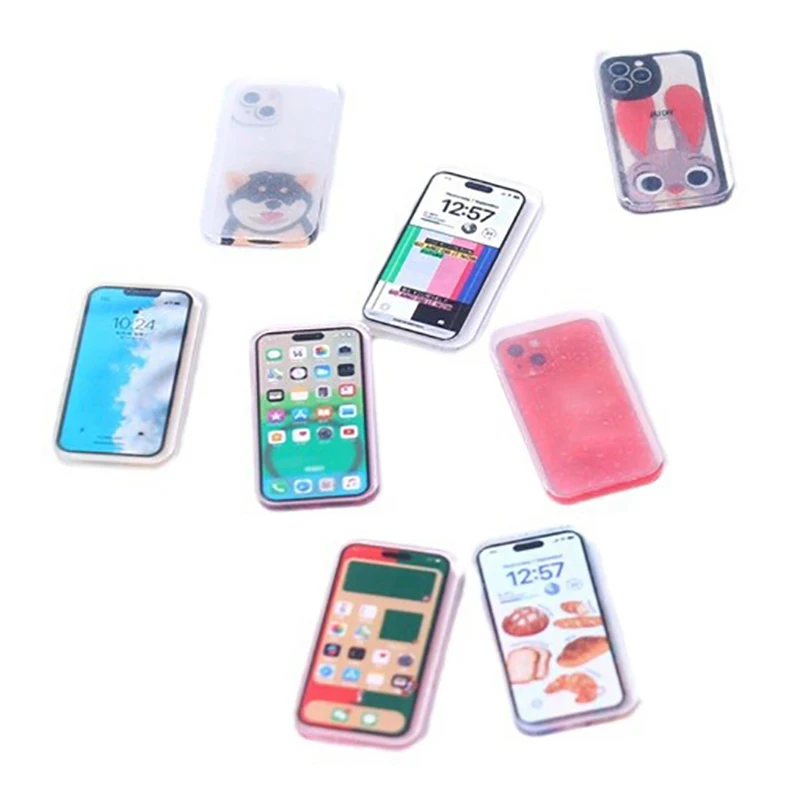 5Pcs 1:12 Dollhouse Miniature  – обзор и цена Kids Toys Smartphone