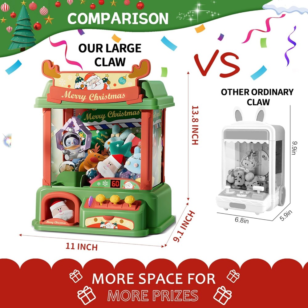 Christmas Claw Machine For Kid – обзор и цена Kids Toys Vending Machine