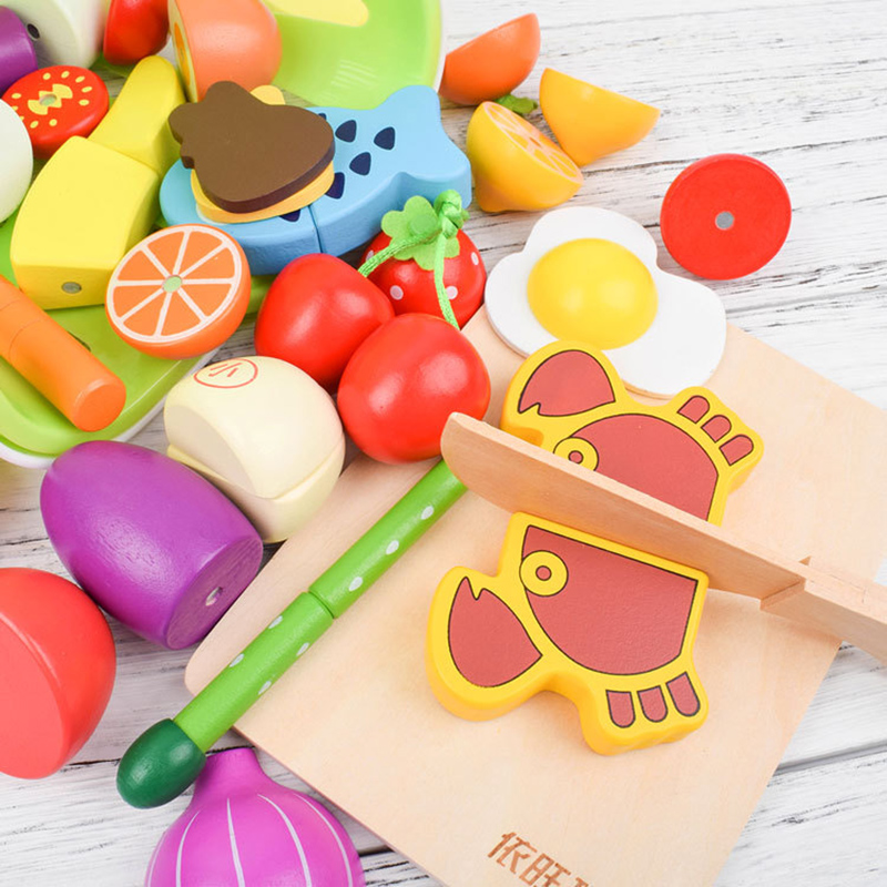 1PCS Wooden Toy Magnetic Cutti – обзор и цена Kids Toys Kitchen Set