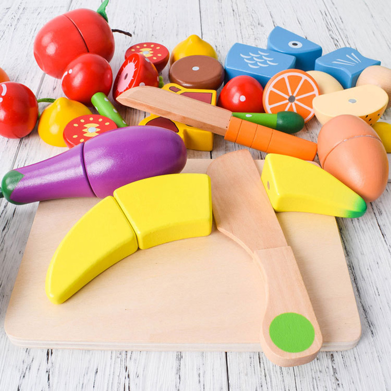 1PCS Wooden Toy Magnetic Cutti – обзор и цена Kids Toys Kitchen Set