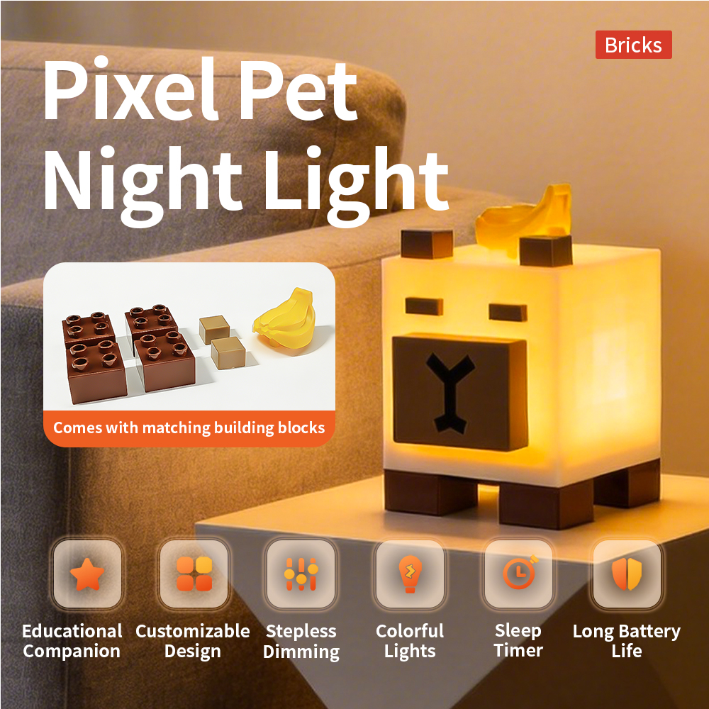 Capybara Pixel Pet Night Light – обзор и цена Kids Toys Bd