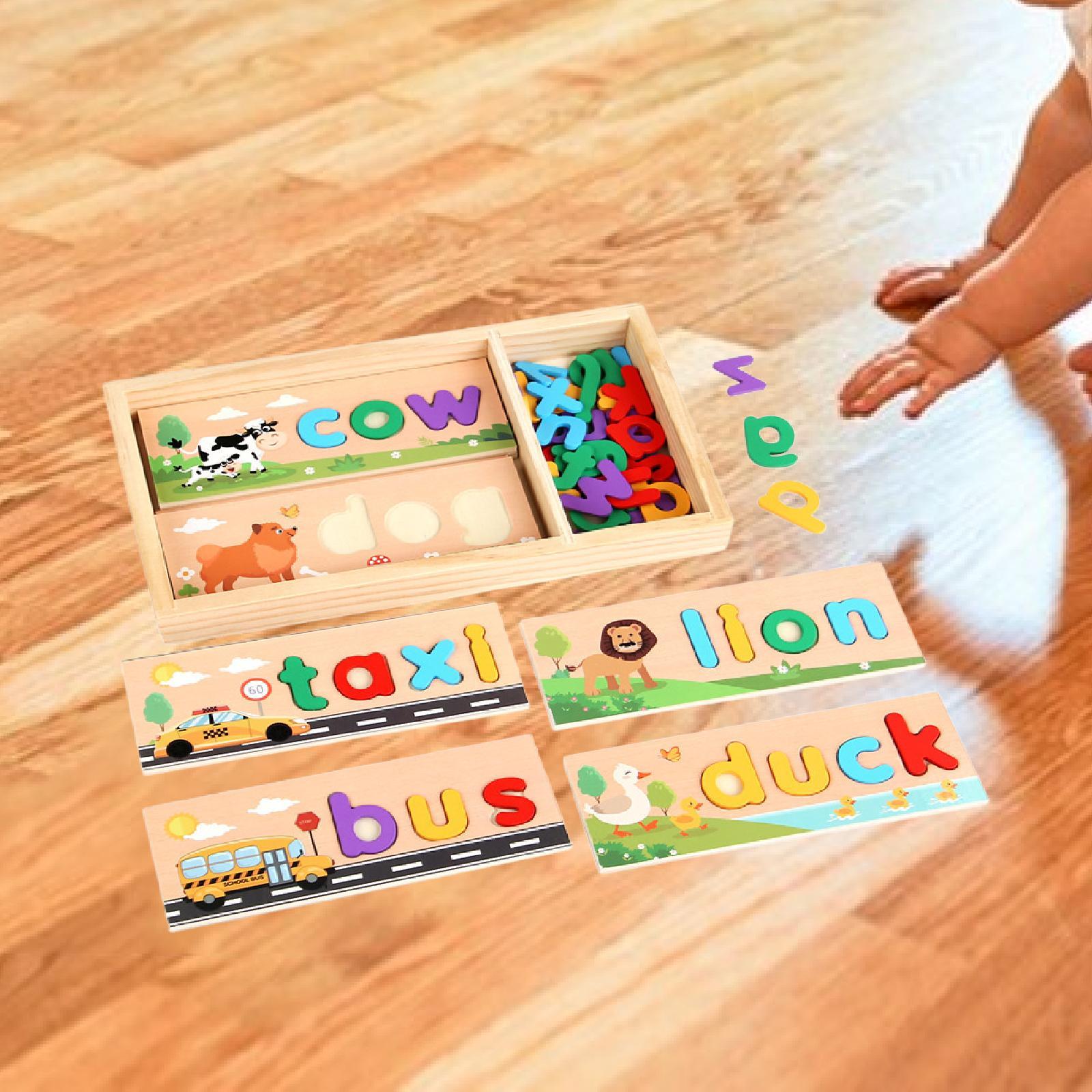 Wooden Spell Learning Toys wit – обзор и цена Kids Toys 2 Year Old