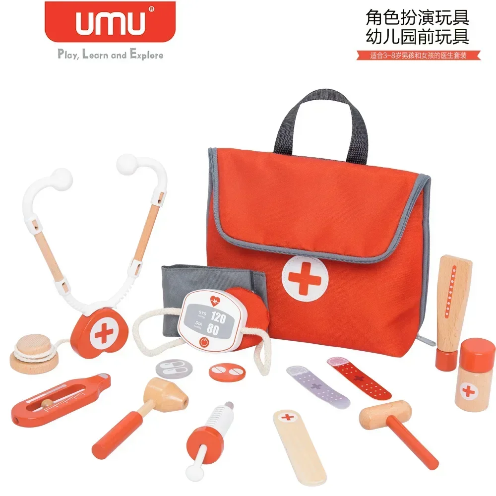 Kids Wooden Pretend Play Kit G – обзор и цена Kids Toys Doctor Set