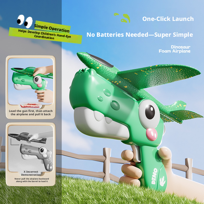 New Dinosaur Foam Airplane Lau – обзор и цена Catapult Launcher Toy