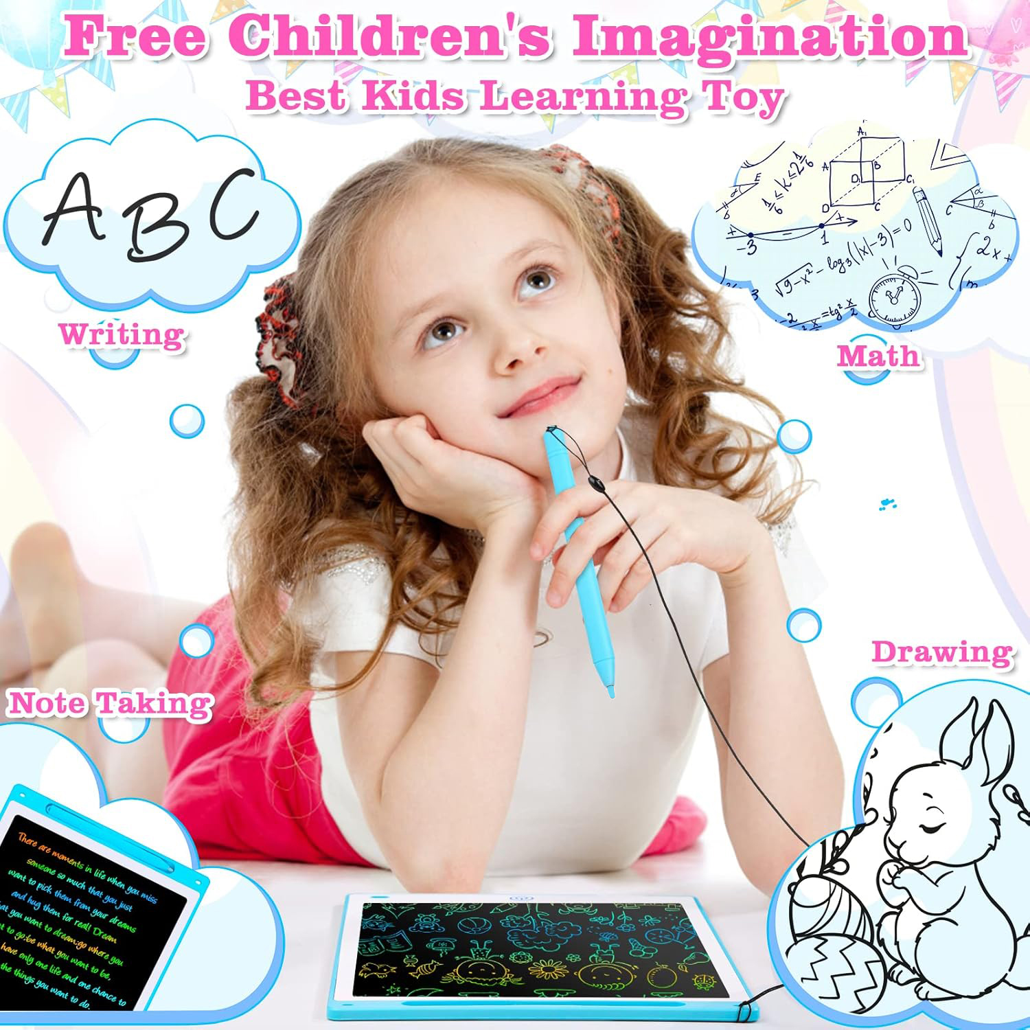 16/12/10/8.5 Inch LCD Graphic  – обзор и цена Kids Toys Drawing
