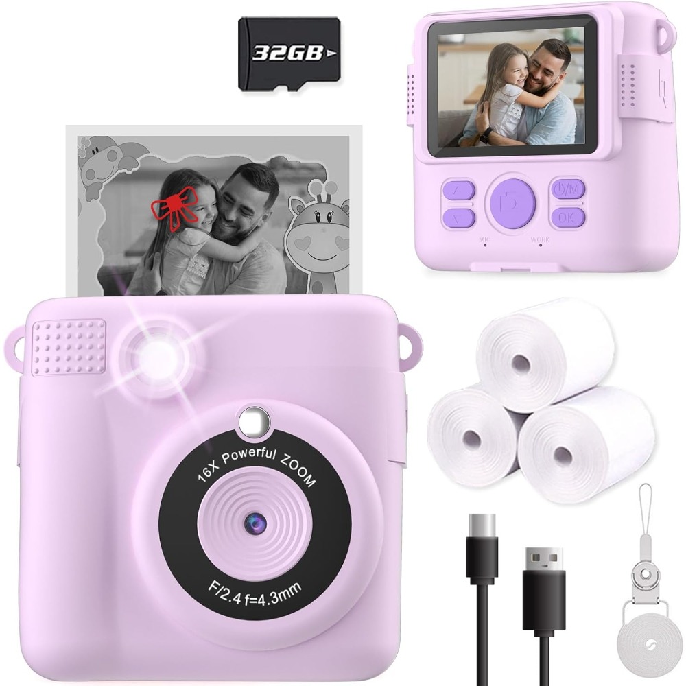 Instant Print Camera for Kids, – обзор и цена Kids Toys Videos