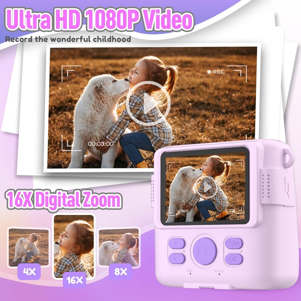 Instant Print Camera for Kids, – обзор и цена Kids Toys Videos
