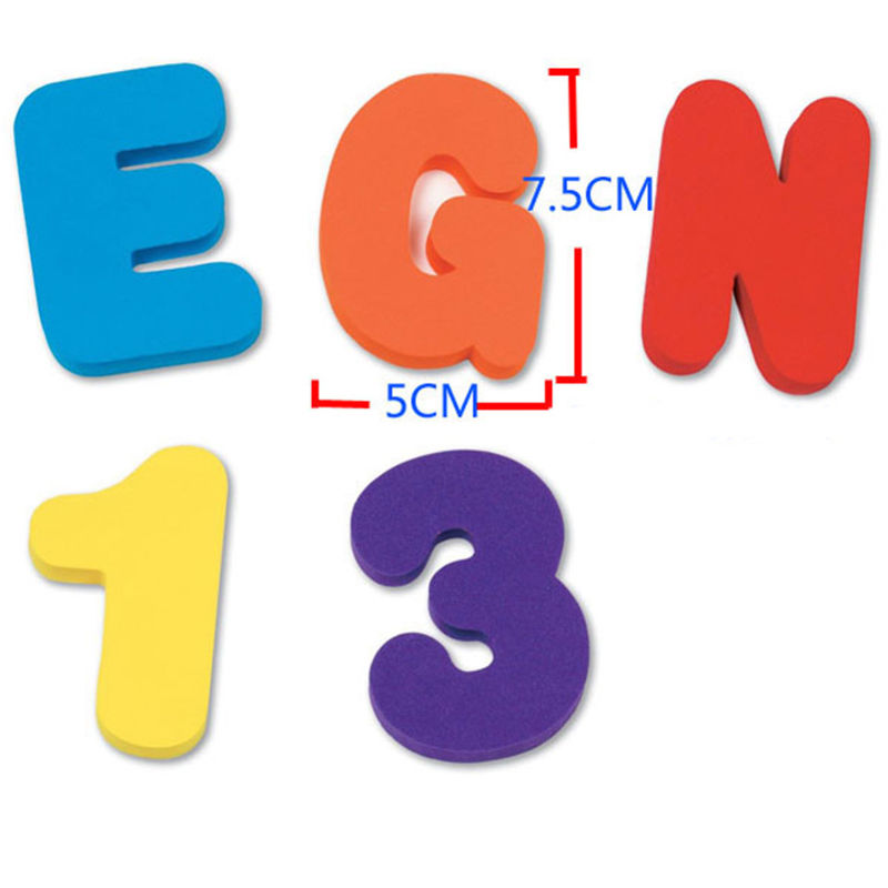 36PCS/set Baby Kids Children E – обзор и цена Bath Letter Number Foam