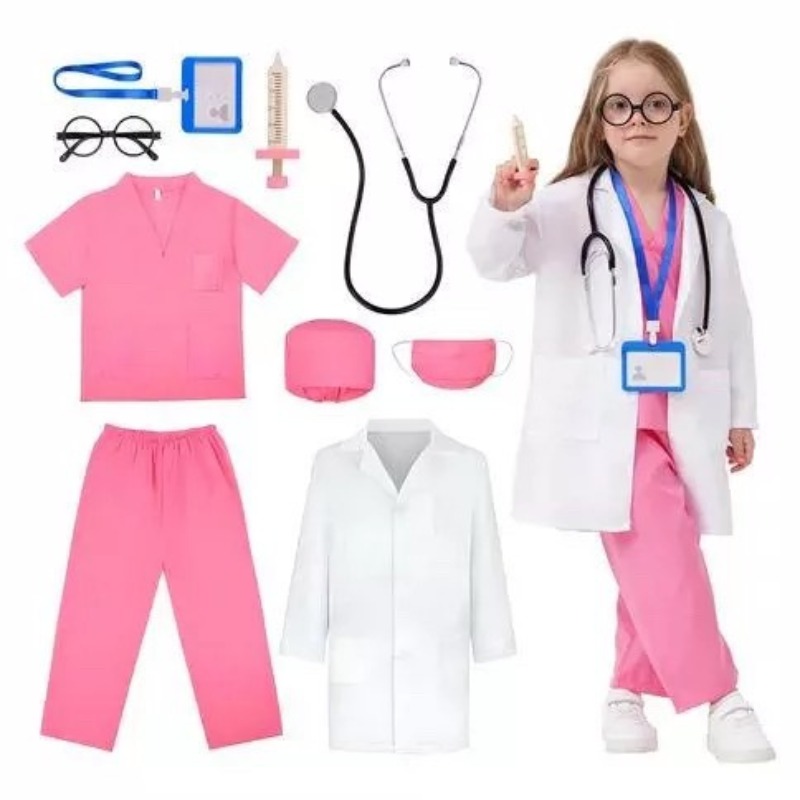Kids Doctor Nurse Costume Whit – обзор и цена Kids Toys Bag