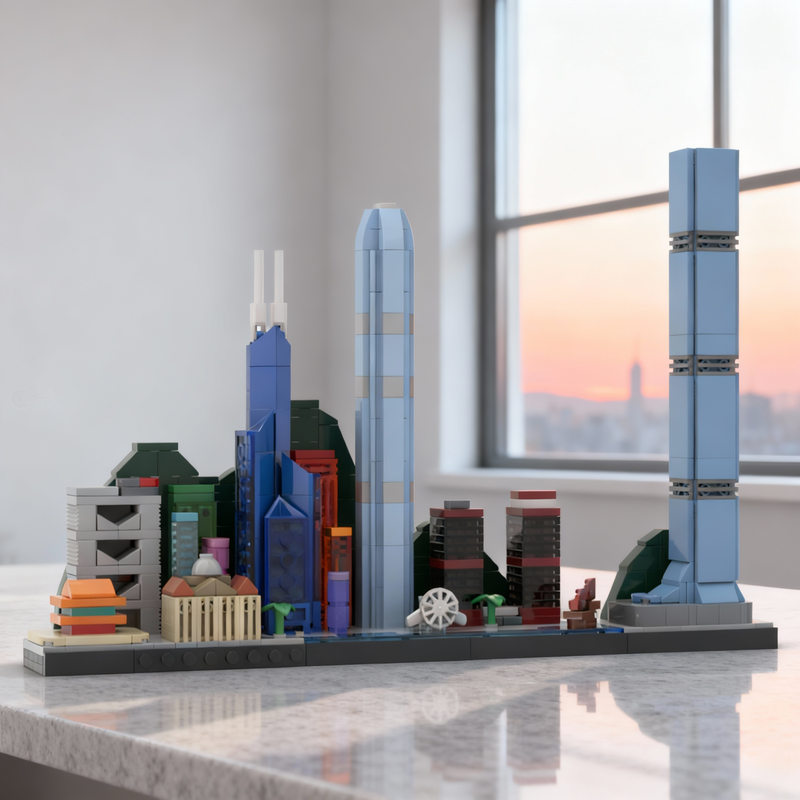 667pcs MOC Hong Kong Skyline A – обзор и цена Kids Toys Hong Kong