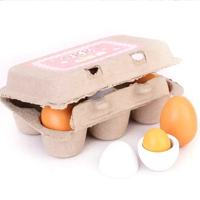6Pcs Wooden Eggs Toy Kids Kitc – обзор и цена Kids Toys Kitchen Set