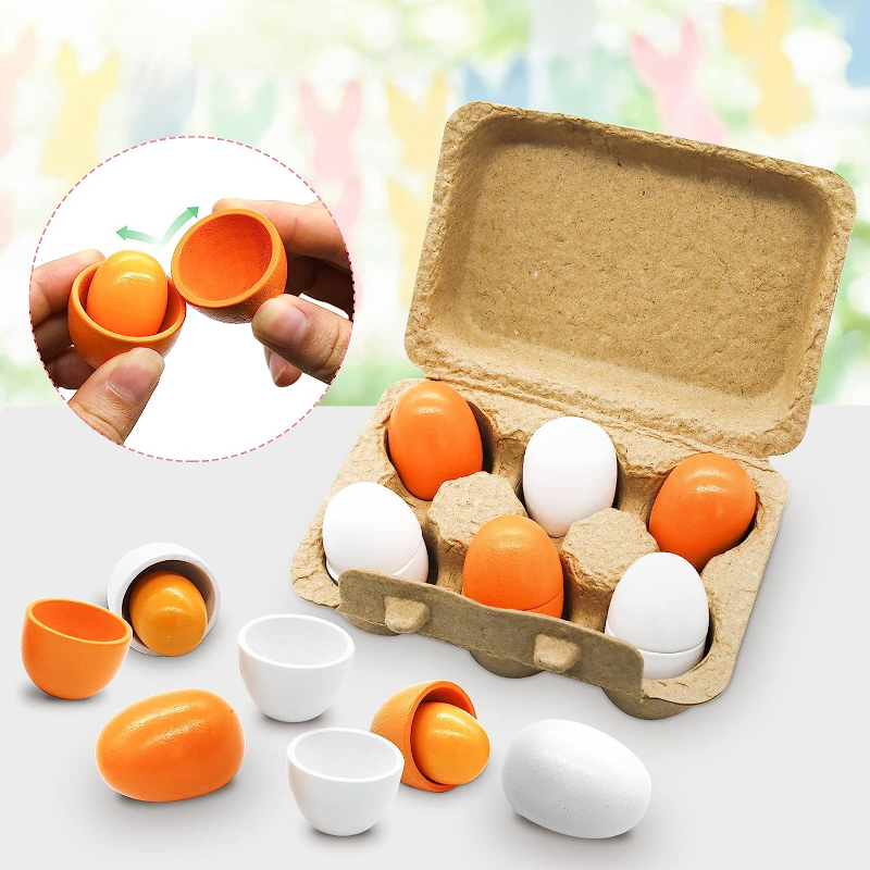 6Pcs Wooden Eggs Toy Kids Kitc – обзор и цена Kids Toys Kitchen Set