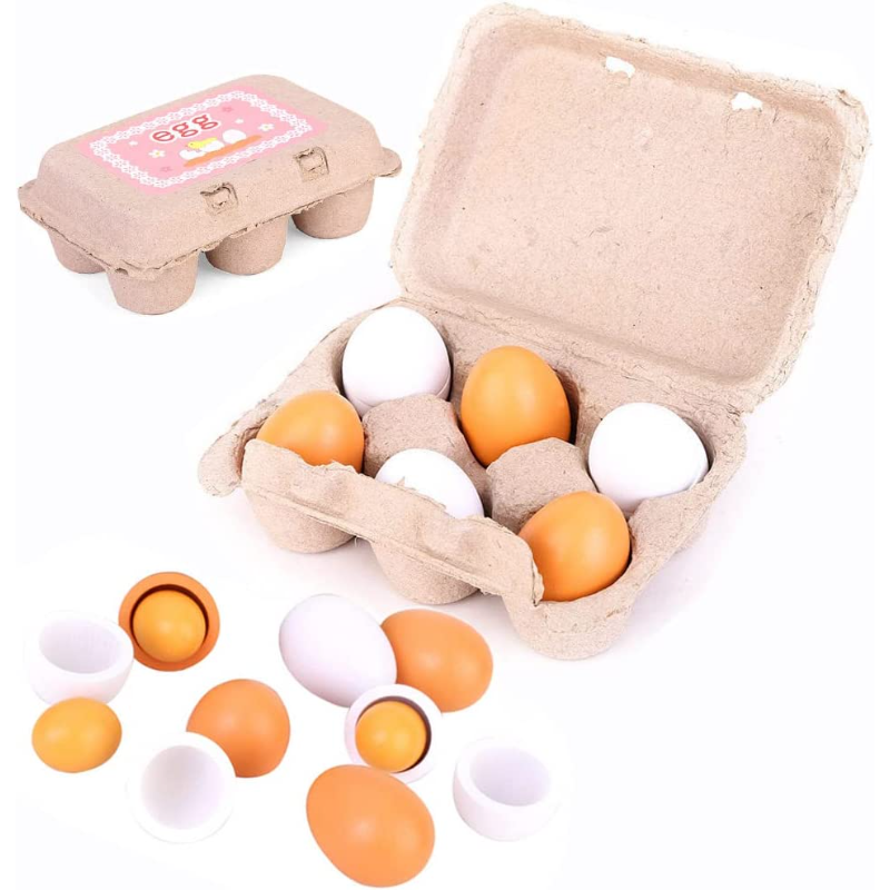 6Pcs Wooden Eggs Toy Kids Kitc – обзор и цена Kids Toys Kitchen Set