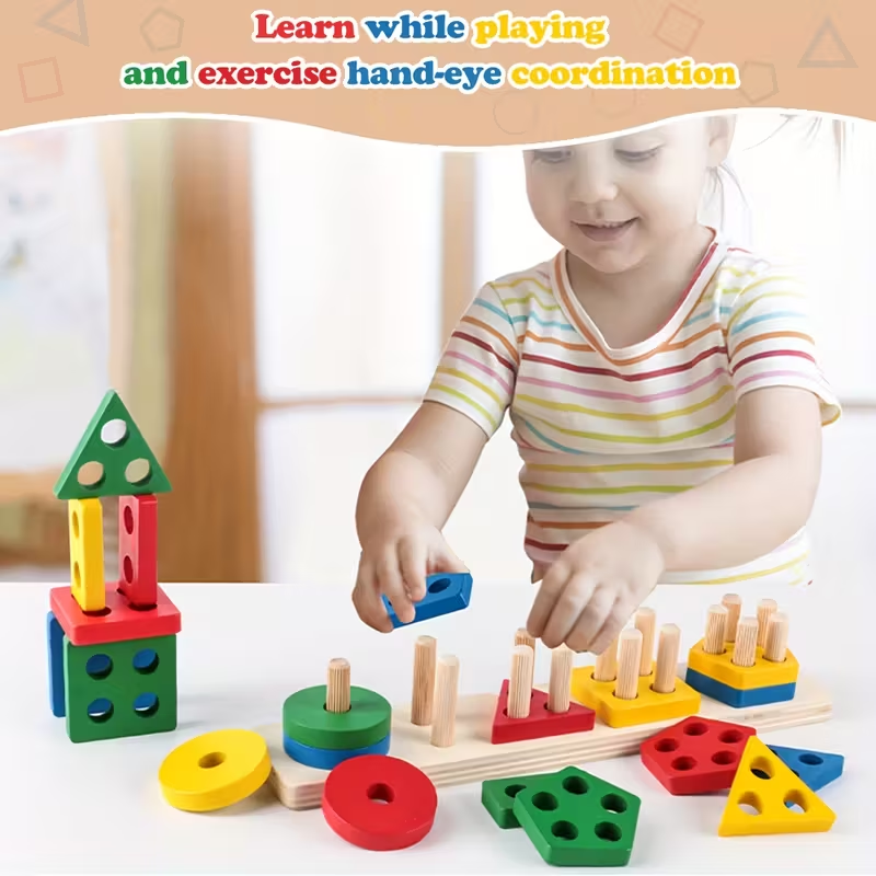 Montessori Wooden Games Baby T – обзор и цена Kids Toys 2 Year Old