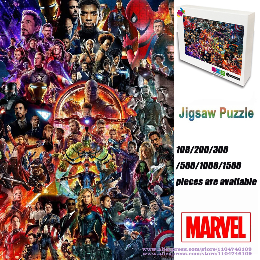 Marvel Characters Collections  – обзор и цена Wooden Puzzle Kids