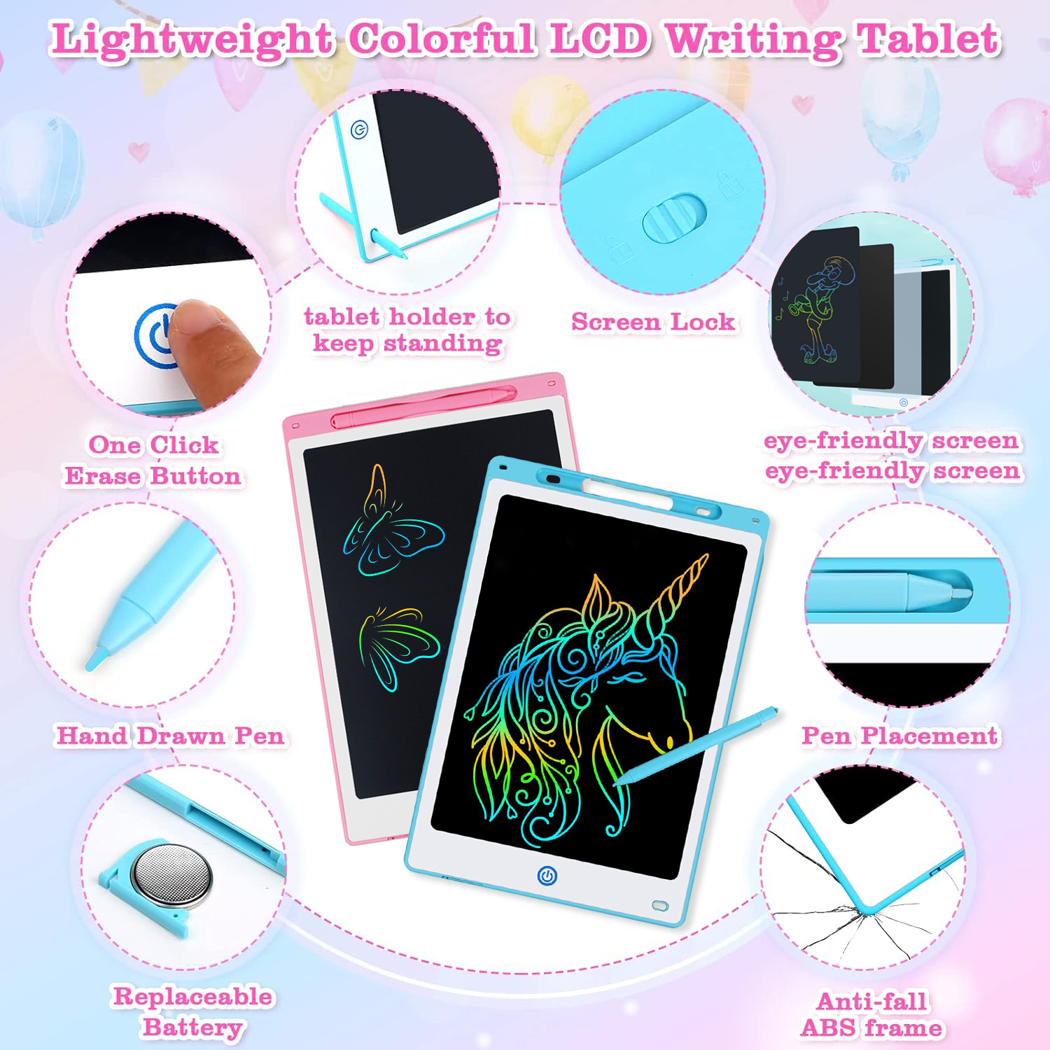 8.5/10/12IN LCD Writing Graphi – обзор и цена Kids Toys Drawing