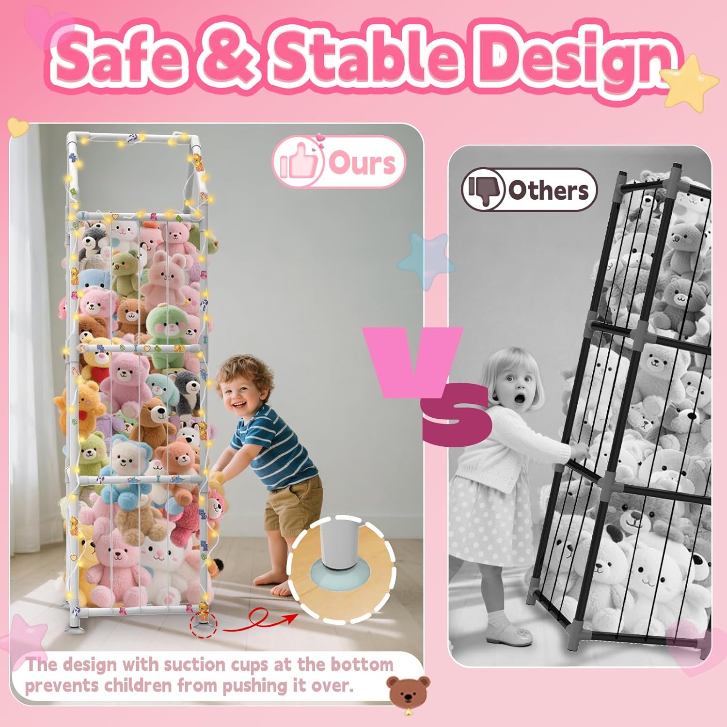 Stuffed Animal Storage with Su – обзор и цена Kids & Toys Expo Saudi Arabia