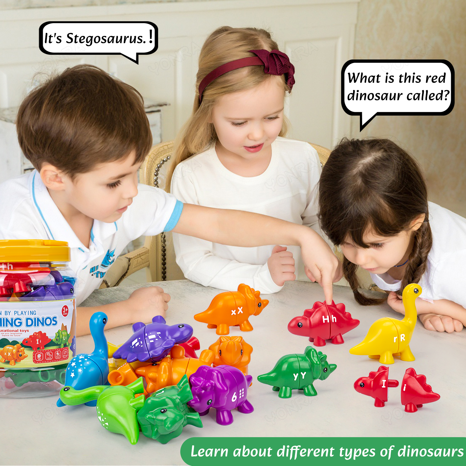 Matching Dinosaur Toy With sto – обзор и цена Kids Toys Videos