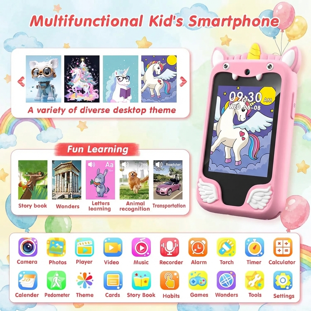 Children Muscial Smart Phone K – обзор и цена Kids Toys Smartphone