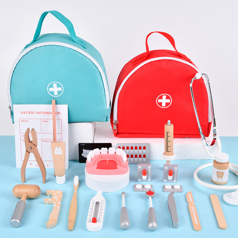 Wooden Pretend Play Doctor Edu – обзор и цена Kids Toys Doctor Set