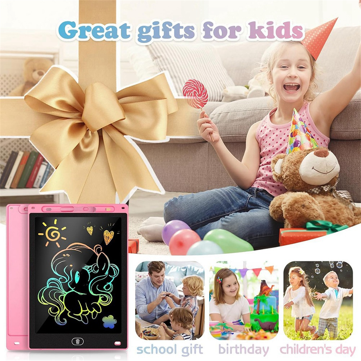 AA98 2 Pack LCD Writing Tablet – обзор и цена Kids Toys Drawing