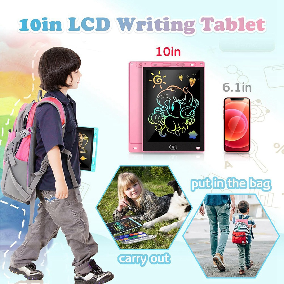 AA98 2 Pack LCD Writing Tablet – обзор и цена Kids Toys Drawing