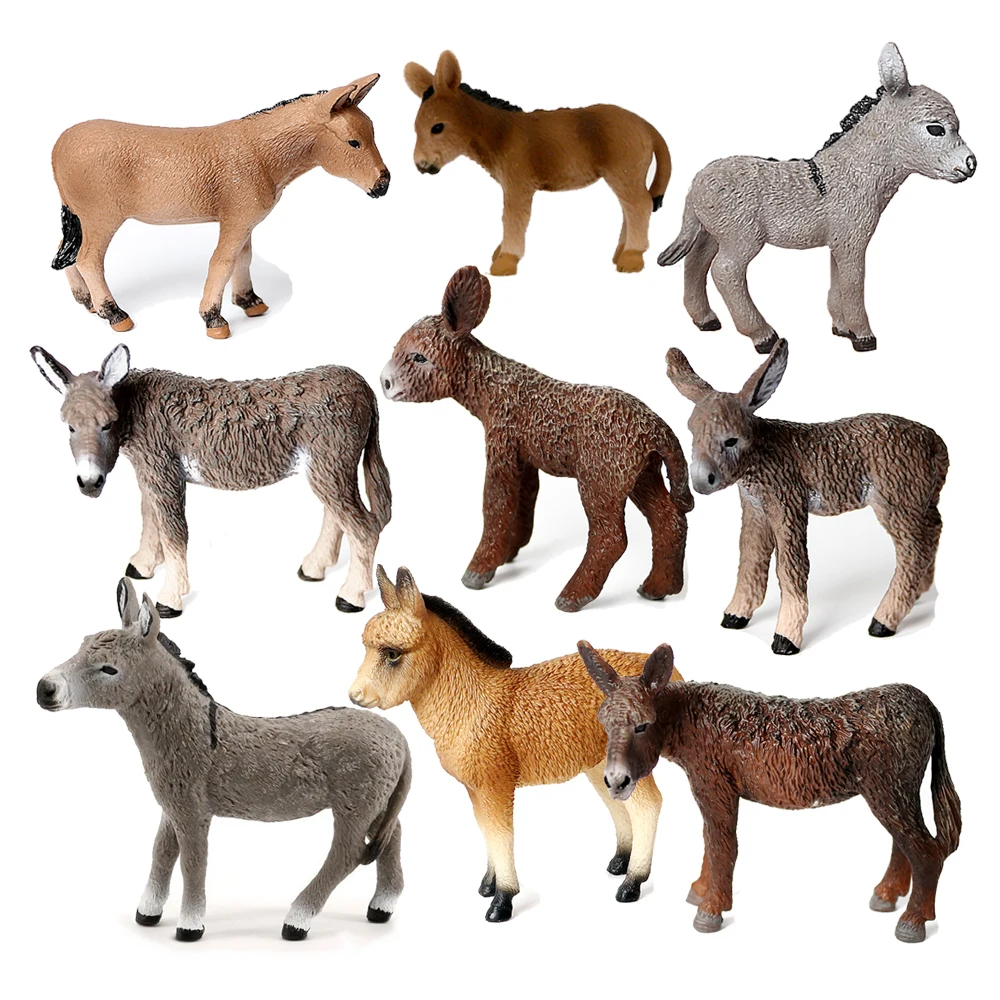 Donkey Model Toy Animals Figur – обзор и цена Kids Toys Under $10