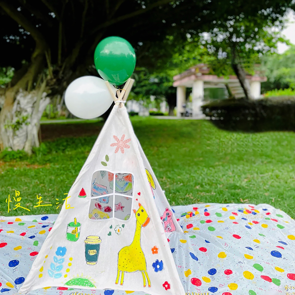 Popular Colorful Panited Tent  – обзор и цена Kids Toys Bd
