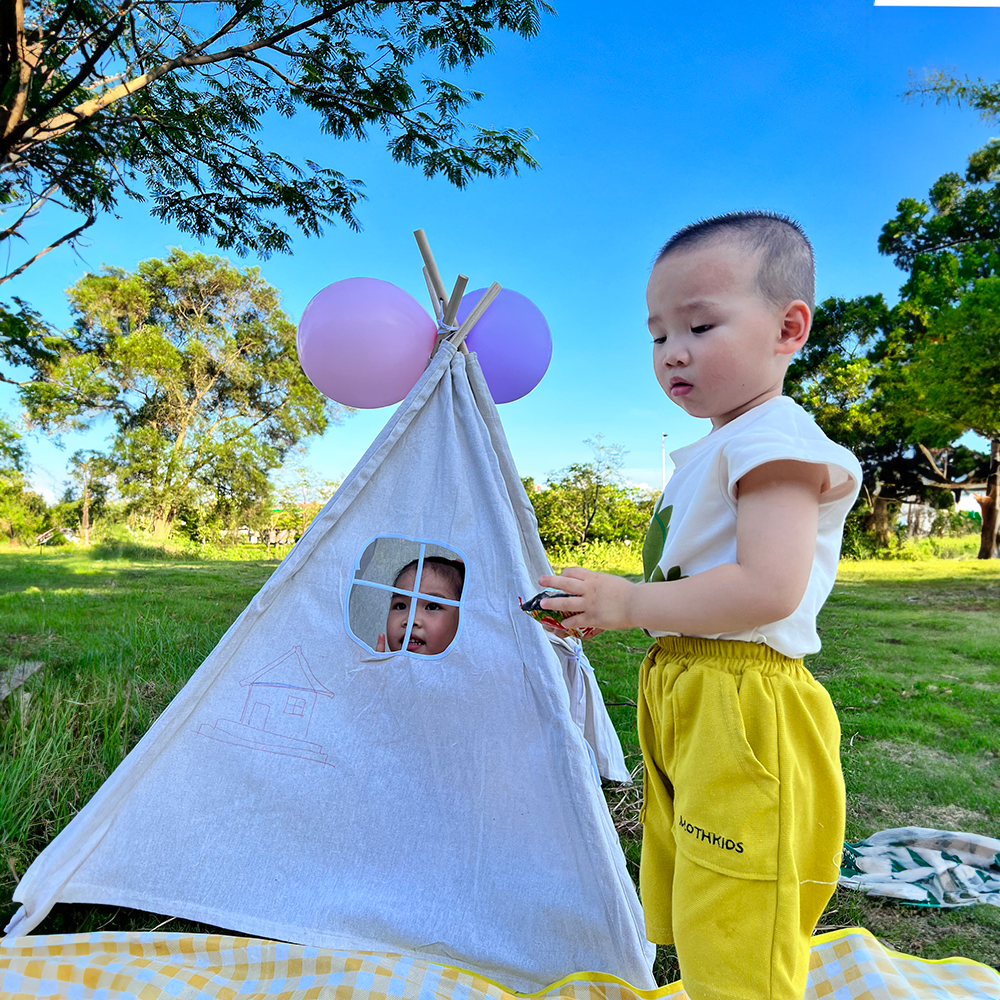 Popular Colorful Panited Tent  – обзор и цена Kids Toys Bd