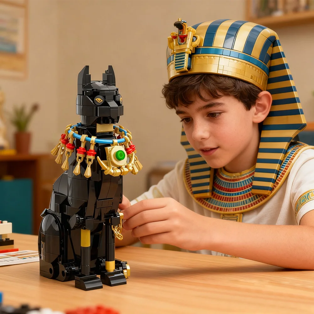 Gobricks MOC Egypt Cat Buildin – обзор и цена Kids Toys Egypt