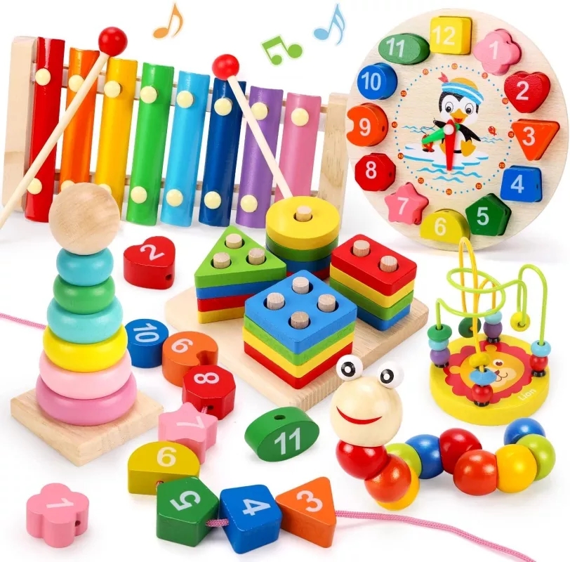 Montessori Wooden Toys for Bab – обзор и цена Kids Toys 2 Year Old