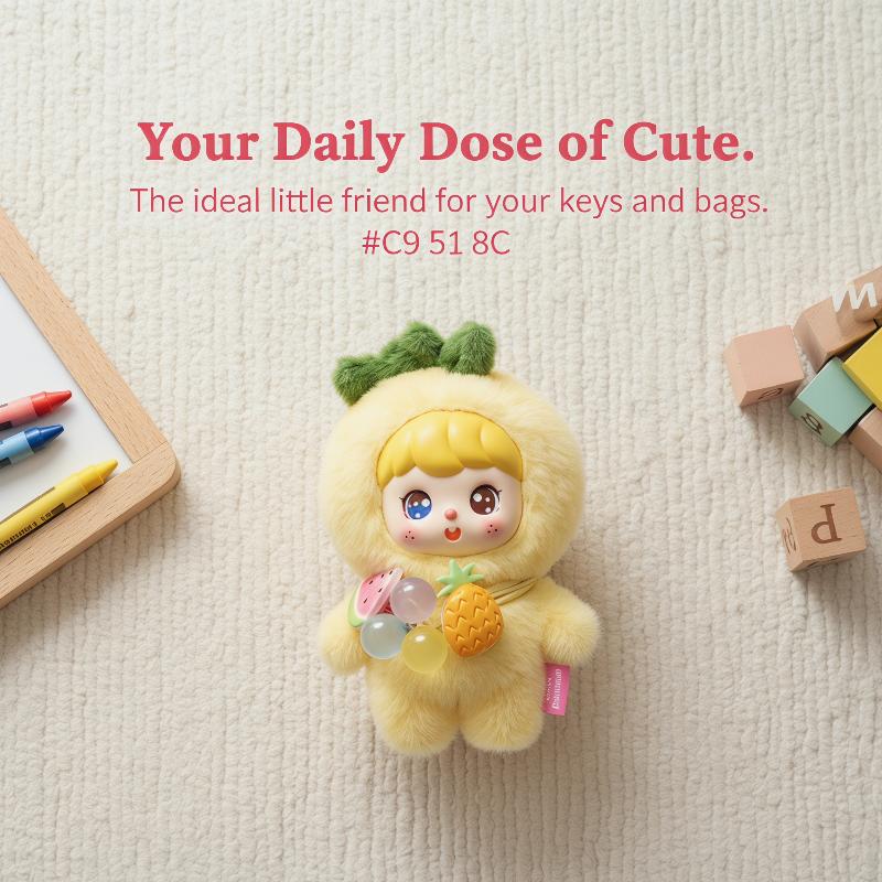 Cute Fruit Plush Doll Keychain – обзор и цена Kids Toys Bag