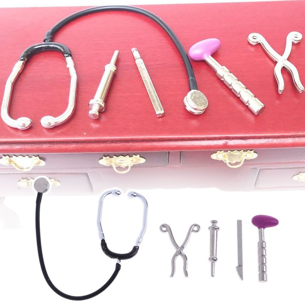 1/6 1/12 Scale Dollhouse Steth – обзор и цена Kids Toys Doctor Set