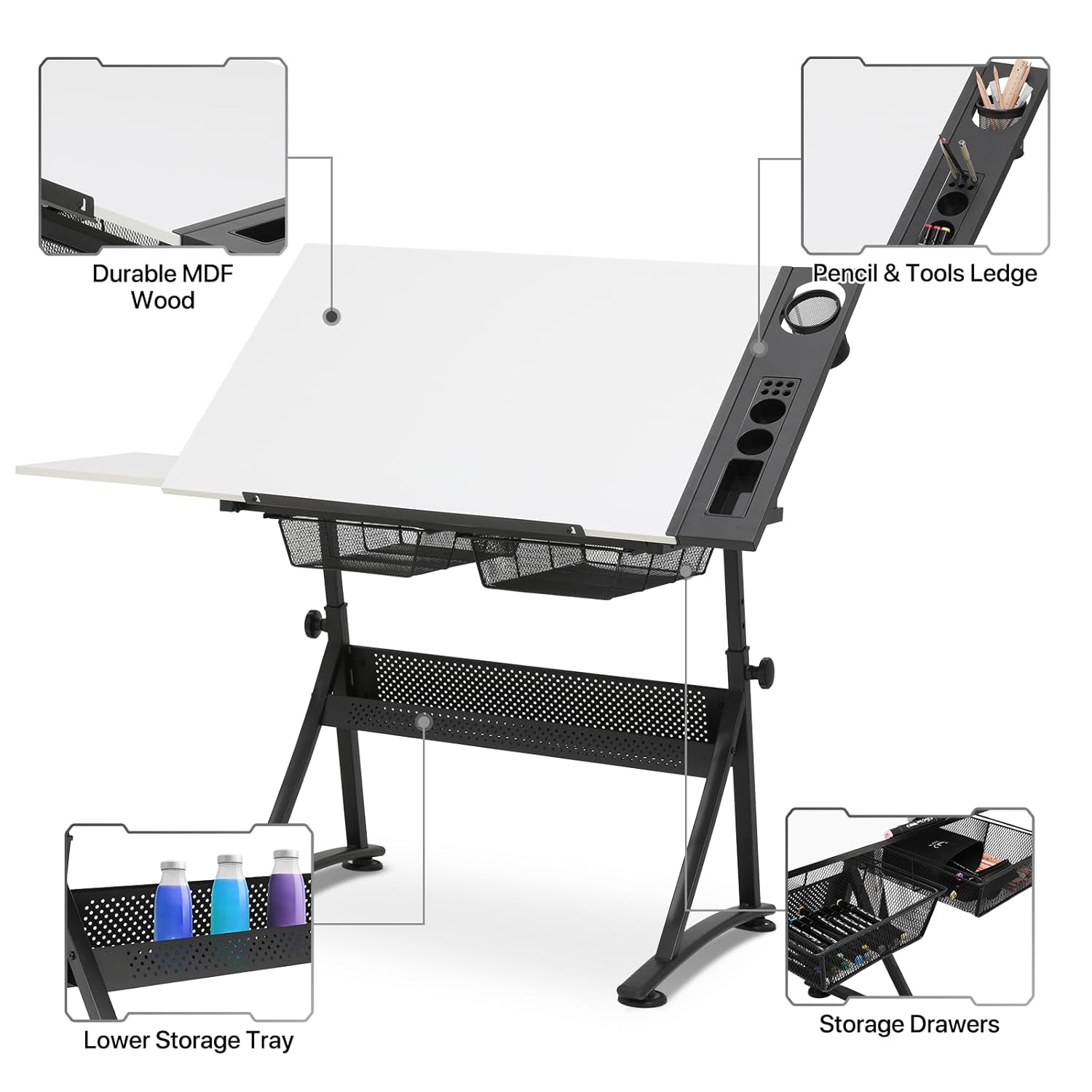 Adjustable Drafting Desk with  – обзор и цена Kids & Toys Expo Saudi Arabia