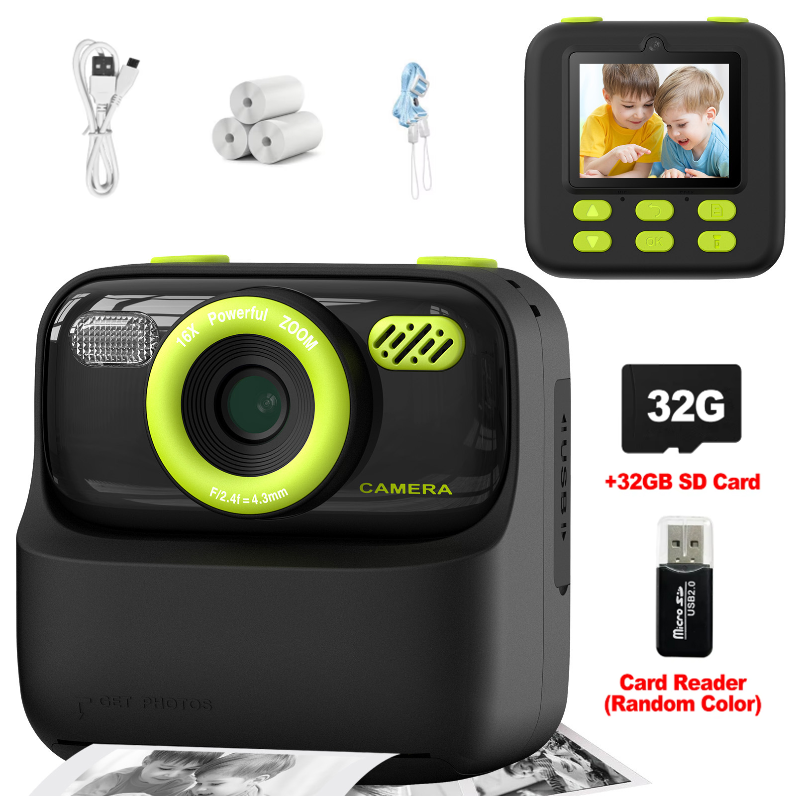 Kids Instant Print Camera 32GB – обзор и цена Kids Toys Videos