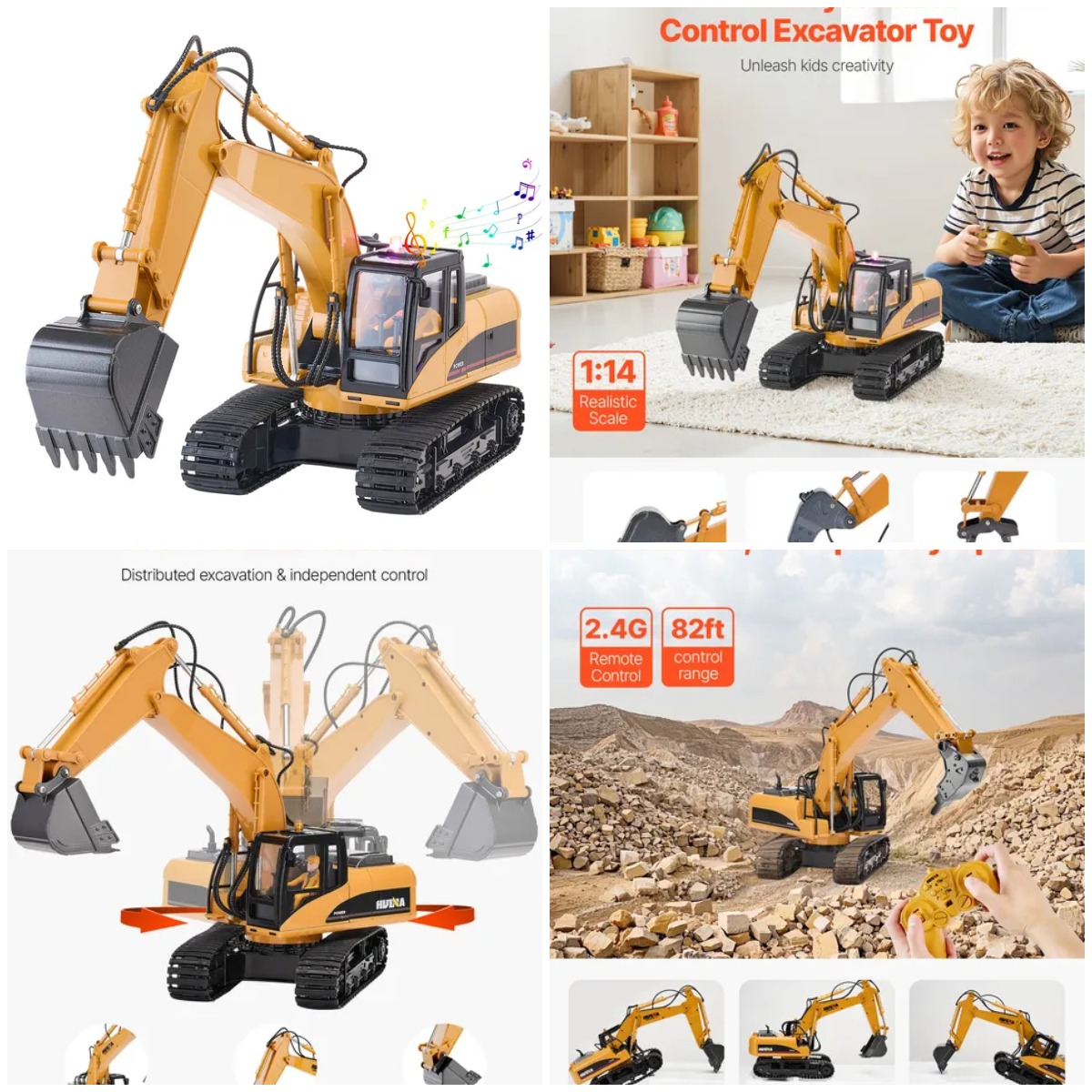 Remote Control Excavator Toy 1 – обзор и цена Kids Y Toys