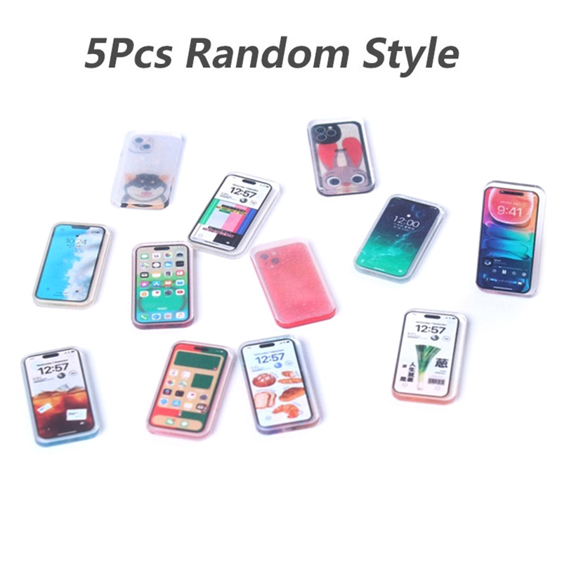 **5Pcs 1:12 Dollhouse Miniatur – обзор и цена Kids Toys Smartphone