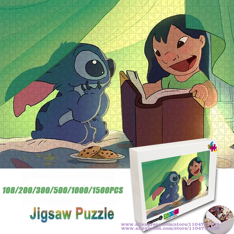 Anime Lilo & Stitch Puzzle Jig – обзор и цена Wooden Puzzle Kids