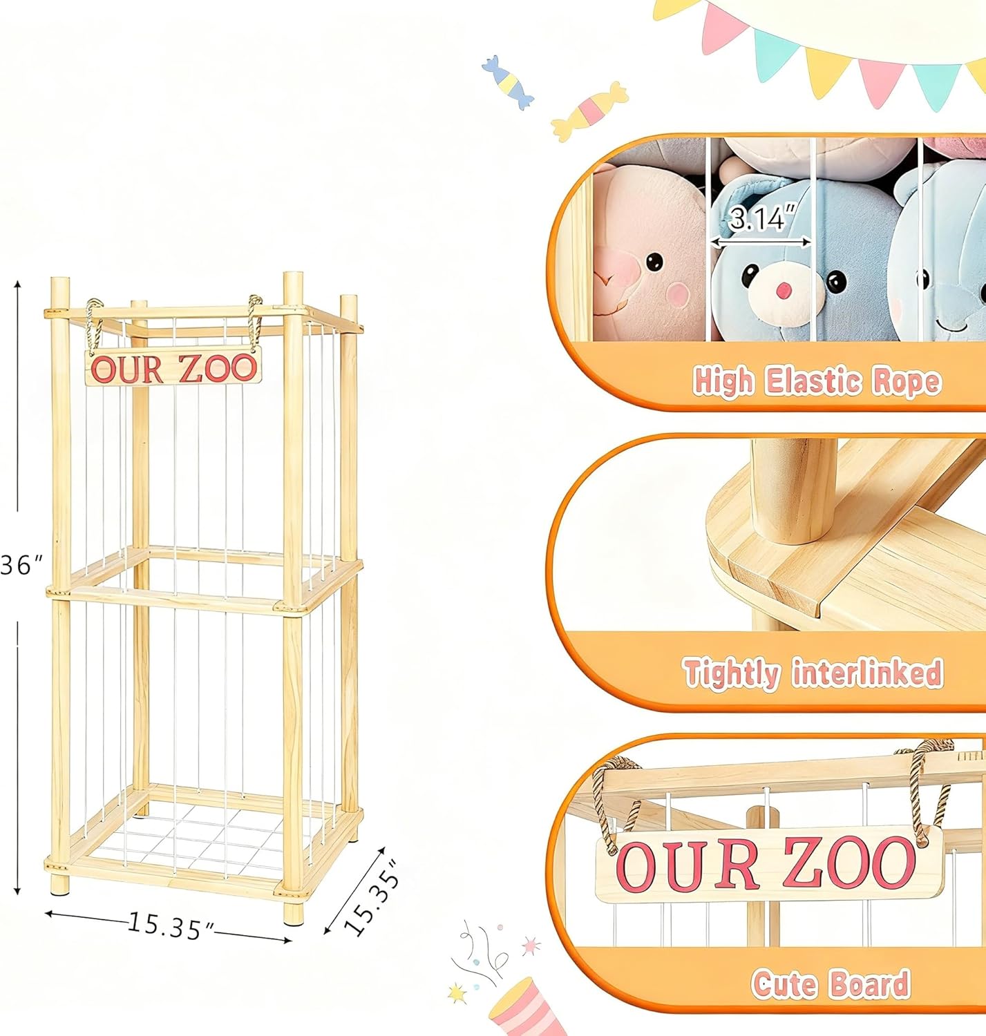 Stuffed Animal Storage with El – обзор и цена Kids & Toys Expo Saudi Arabia