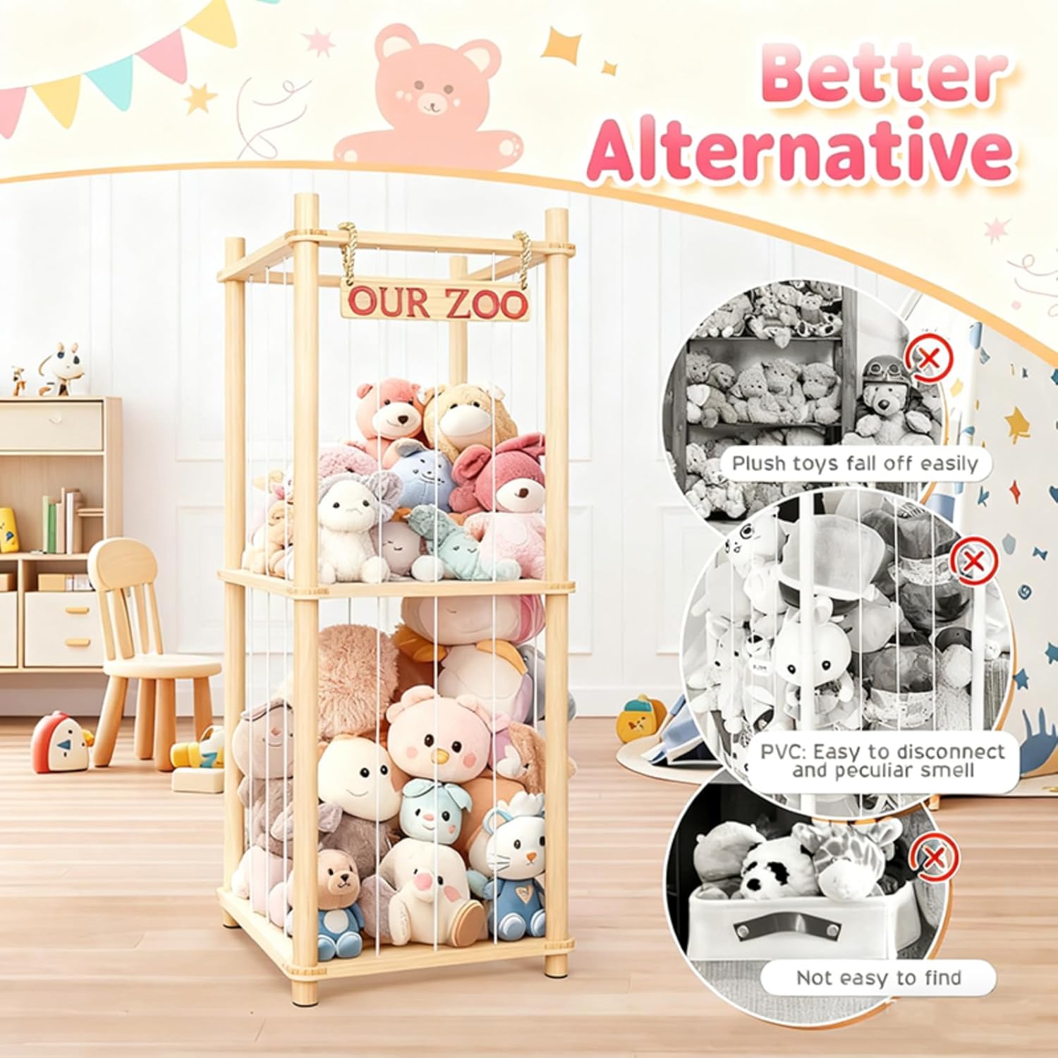 Stuffed Animal Storage with El – обзор и цена Kids & Toys Expo Saudi Arabia